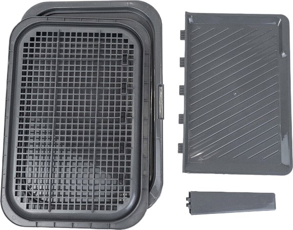 Туалет-лоток Дарэленд Виконт малый со столбиком и стенкой / 2938сер