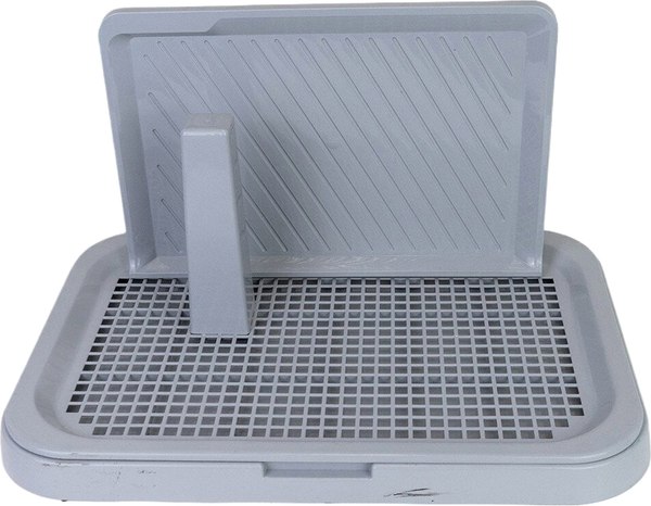 Туалет-лоток Дарэленд Виконт средний со столбиком и стенкой / 2939св-сер