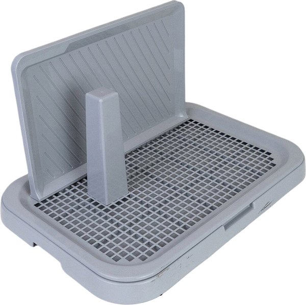 Туалет-лоток Дарэленд Виконт средний со столбиком и стенкой / 2939св-сер