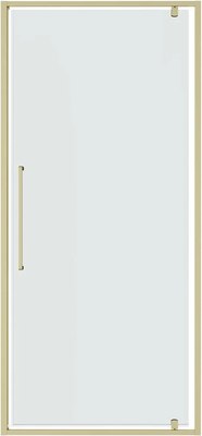 Душевая дверь Niagara Nova NG-45-9ASG 90х195 (золото сатин/прозрачное стекло) - фото
