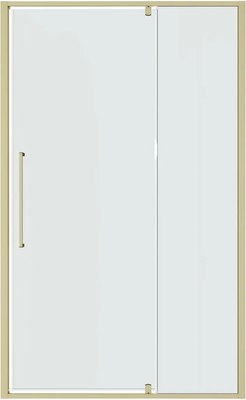 Душевая дверь Niagara Nova NG-45-11ASG 110х195 (золото сатин/прозрачное стекло) - фото