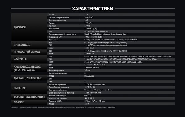 Монитор для камеры Avmatrix BSM156-8K / 31868