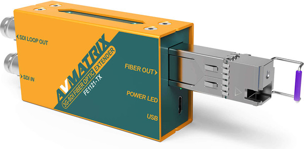 Комплект удлинителя приемопередатчика видеосигнала Avmatrix FE1121 3G-SDI 20км / 30000