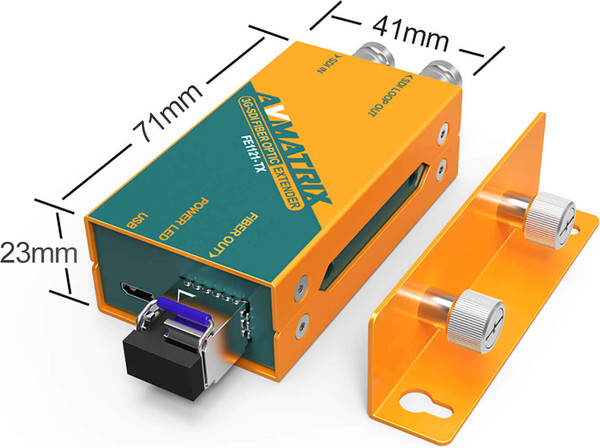 Комплект удлинителя приемопередатчика видеосигнала Avmatrix FE1121 3G-SDI 20км / 30000