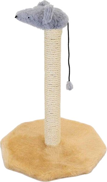Когтеточка Чип Столбик с мышью / 8320беж - фото