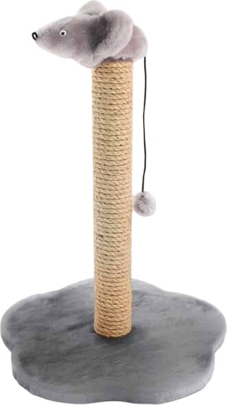 Когтеточка Чип Столбик с мышью / 8320дым - фото