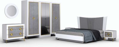 Двуспальная кровать Кастанье Теона-6 180см СК 003-02