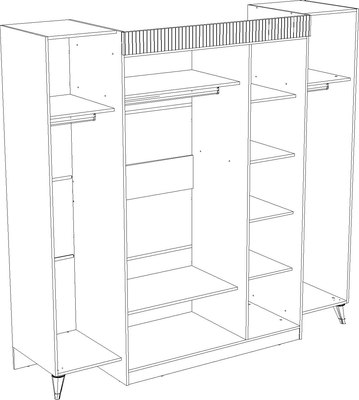 Шкаф Кастанье Торонто 5-ти створчатый СП 042-01