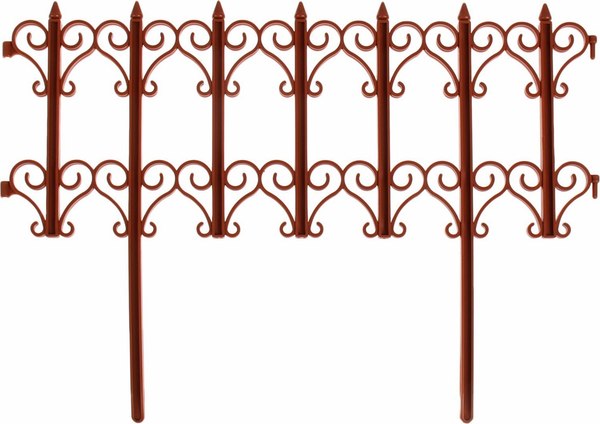 Изгородь декоративная Кострома Пластик Классика 25x180см 5 секций - фото