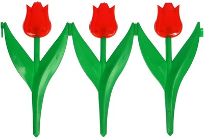 Изгородь декоративная Кострома Пластик Тюльпан 30x225см 5 секций - фото