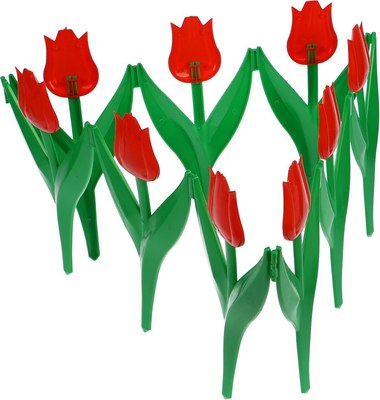 Изгородь декоративная Кострома Пластик Тюльпан 30x225см 5 секций