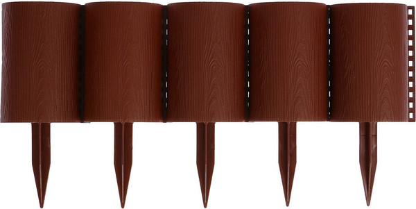 Изгородь декоративная Кострома Пластик Бревнышко 24x100см 10 секций