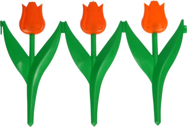 Изгородь декоративная Кострома Пластик Тюльпан 30x225см 5 секций - фото