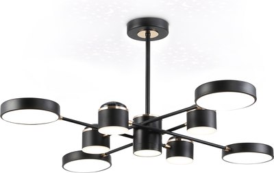 Люстра Ambrella FL51629/9+4 BK/FGD (черный/золото)