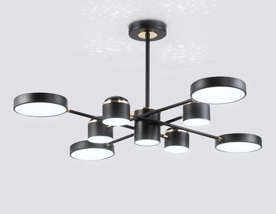 Люстра Ambrella FL51629/9+4 BK/FGD (черный/золото)