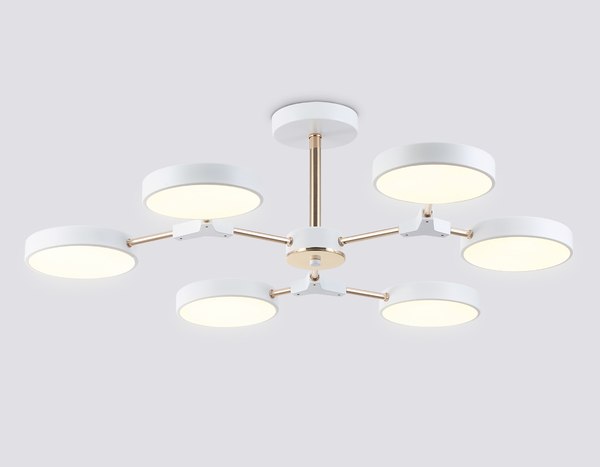 Люстра Ambrella FL516333/6 WH/FGD