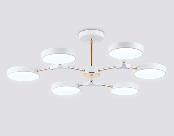 Люстра Ambrella FL516333/6 WH/FGD