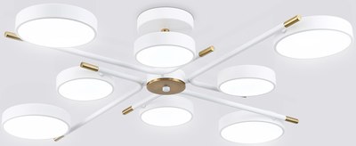 Люстра Ambrella FL516338/8 WH/CP - фото