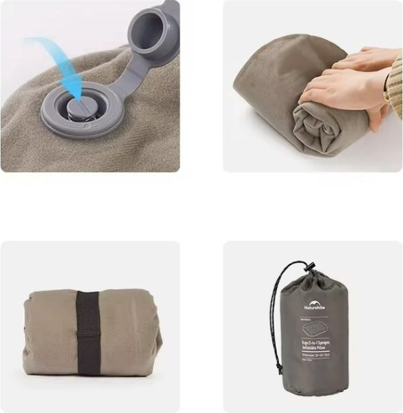 Подушка туристическая Naturehike 66x33.6x12см / CNK2300DZ024-CHBEL 