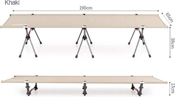 Раскладушка туристическая Naturehike XJC04 190х65х38см / NH19JJ006-KH