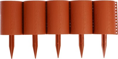 Изгородь декоративная Кострома Пластик Бревнышко 24x100см 10 секций