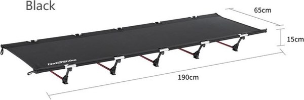 Раскладушка туристическая Naturehike XJC05 / NH20JJ001-BL