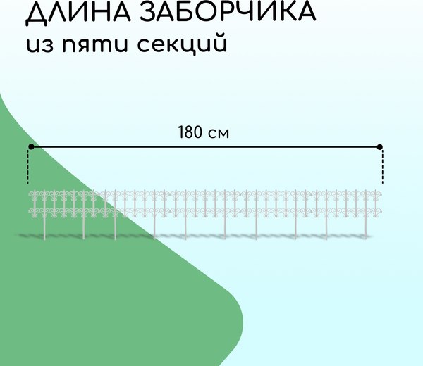 Изгородь декоративная Кострома Пластик Классика 25x180см 5 секций