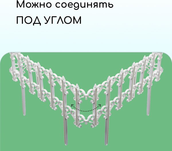 Изгородь декоративная Кострома Пластик Классика 25x180см 5 секций