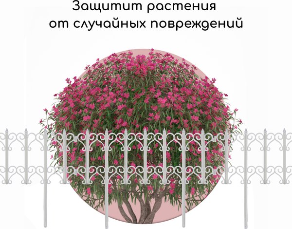 Изгородь декоративная Кострома Пластик Классика 25x180см 5 секций