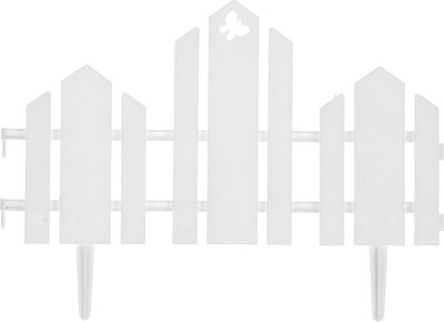 Изгородь декоративная Кострома Пластик Чудный сад 25x270см 5 секций - фото