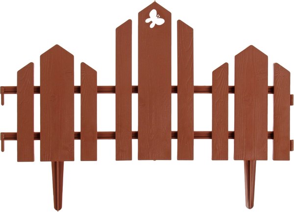 Изгородь декоративная Кострома Пластик Чудный сад 25x270см 5 секций - фото