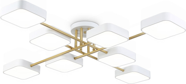 Люстра Ambrella FL516346/8 WH/GD (белый/золото)