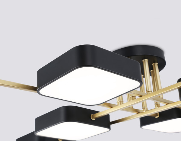 Люстра Ambrella FL516348/8 BK/GD