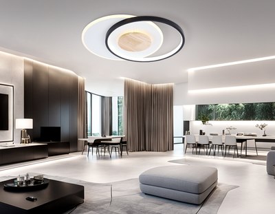 Люстра Ambrella FL4789 WH/BK/WD