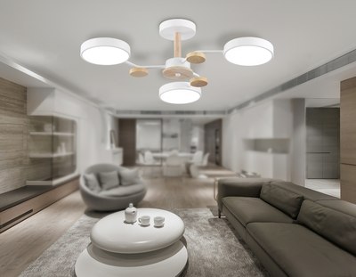 Люстра Ambrella FL4855/3 WH/WD