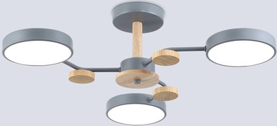 Люстра Ambrella FL4856/3 GR/WD - фото