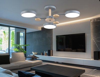 Люстра Ambrella FL4856/3 GR/WD