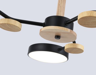 Люстра Ambrella FL4857/3 BK/WD