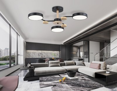 Люстра Ambrella FL4857/3 BK/WD