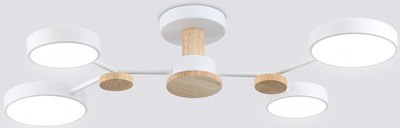 Люстра Ambrella FL4858/4 WH/WD - фото