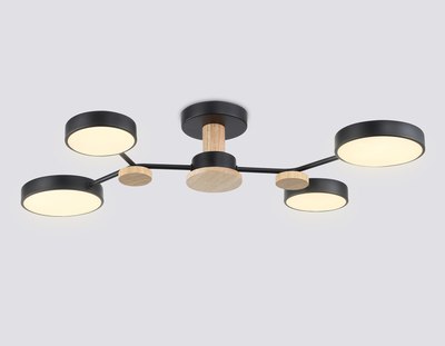 Люстра Ambrella FL4860/4 BK/WD