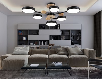 Люстра Ambrella FL4863/6 BK/WD