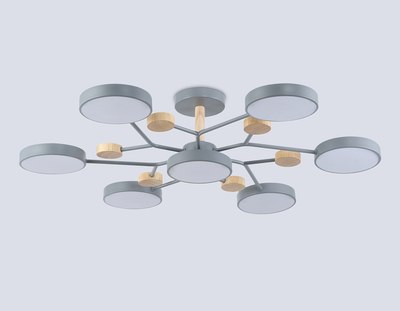 Люстра Ambrella FL4865/7 GR/WD