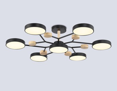 Люстра Ambrella FL4866/7 BK/WD