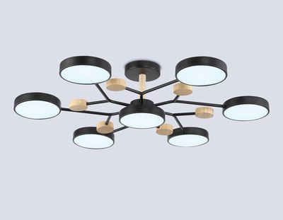 Люстра Ambrella FL4866/7 BK/WD