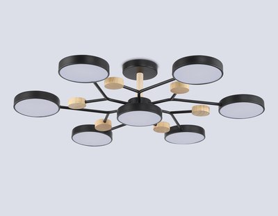 Люстра Ambrella FL4866/7 BK/WD