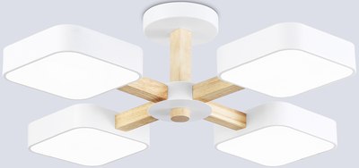 Люстра Ambrella FL4879/4 WH/WD - фото