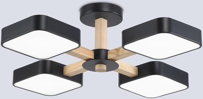 Люстра Ambrella FL4880/4 BK/WD - фото