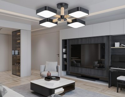 Люстра Ambrella FL4880/4 BK/WD