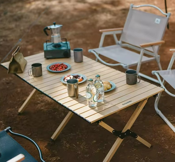 Стол складной Naturehike 115х60х44см / CNK2300JU010-LW (бежевый)